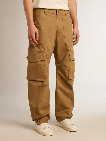 Beige khaki cargo pants - Golden Goose Men