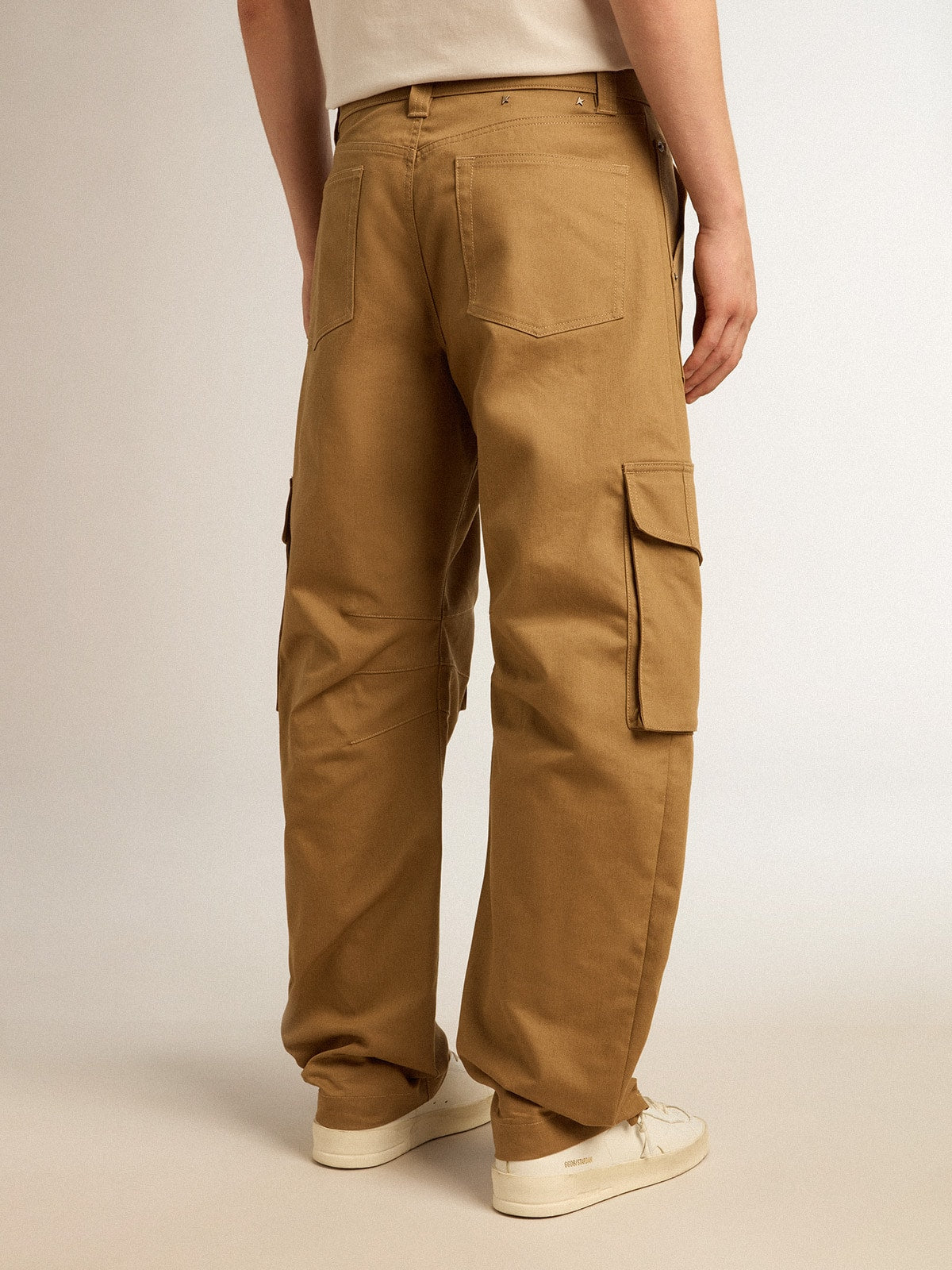Beige khaki cargo pants - Golden Goose Men