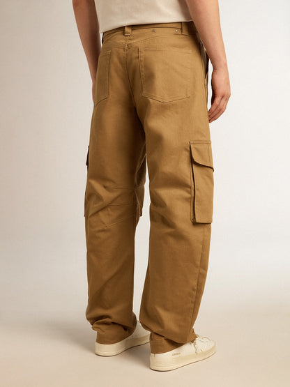 Beige khaki cargo pants - Golden Goose Men