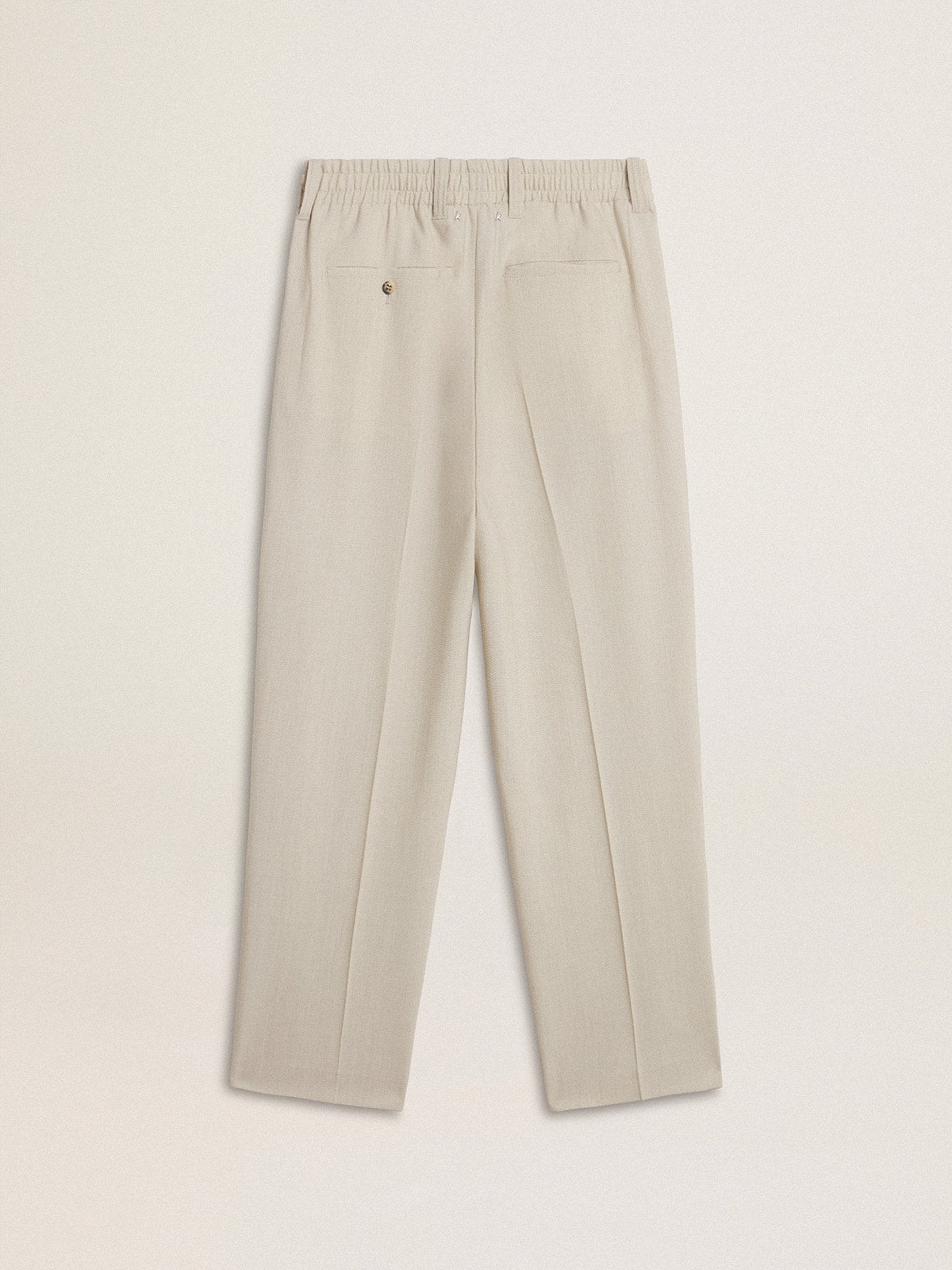Men's joggers in khaki wool blend - Golden Goose Men