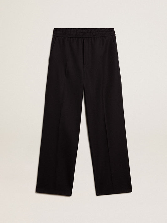 Men’s joggers in dark blue wool - Golden Goose Men