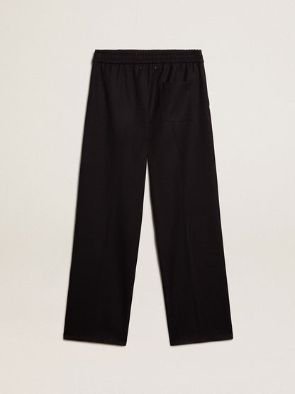 Men’s joggers in dark blue wool - Golden Goose Men