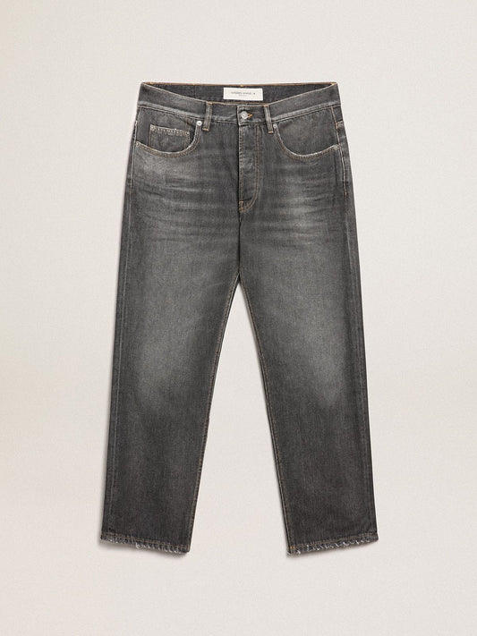Men’s stonewashed-effect black jeans - Golden Goose Men
