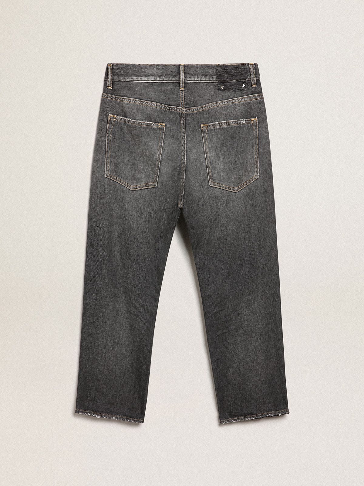 Men’s stonewashed-effect black jeans - Golden Goose Men
