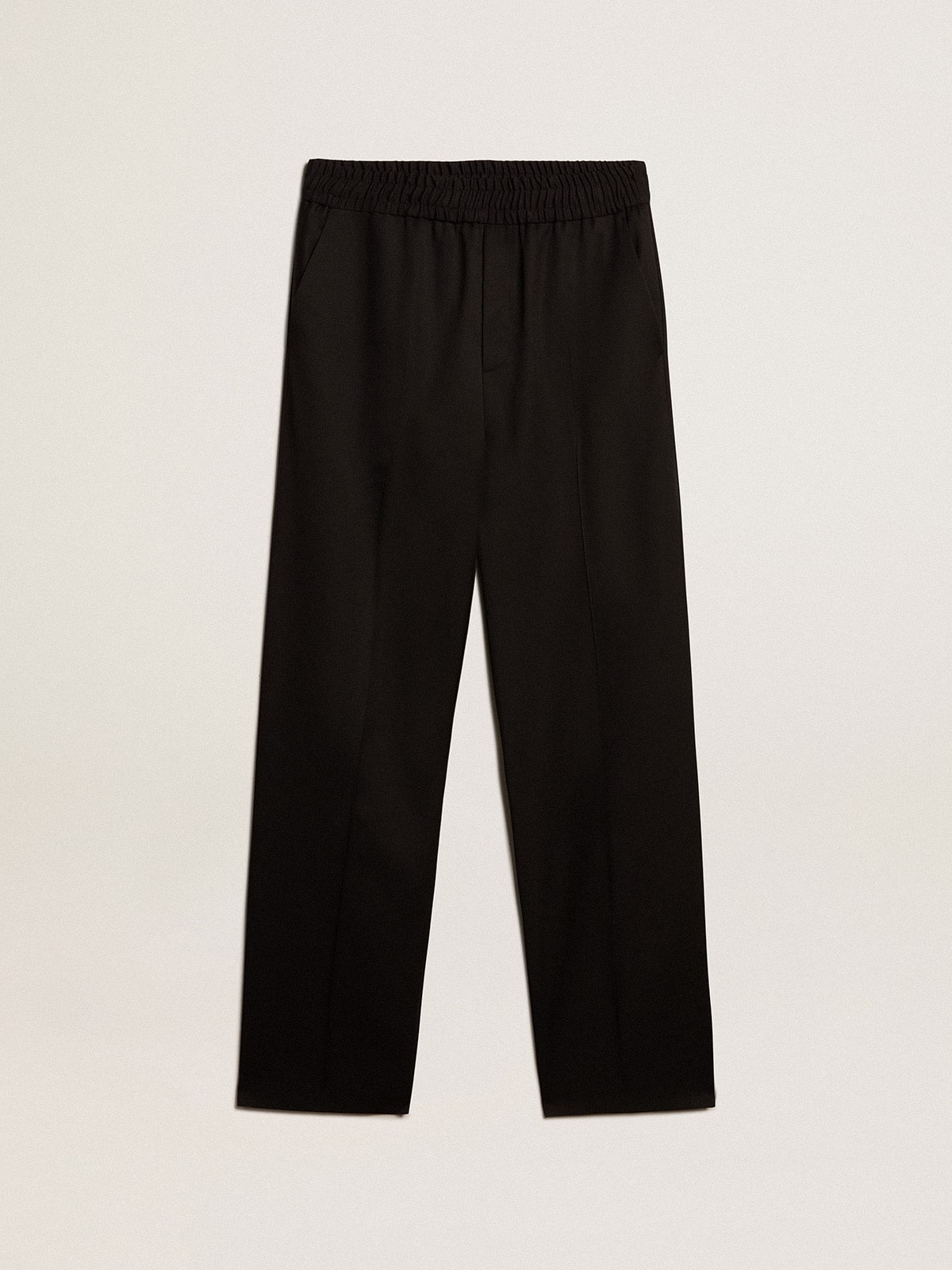Men’s joggers in black wool - Golden Goose Men