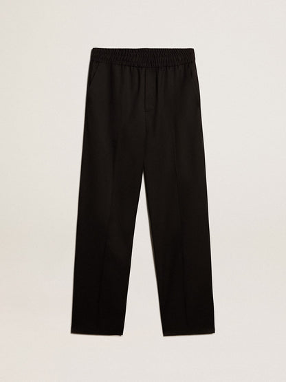 Men’s joggers in black wool - Golden Goose Men