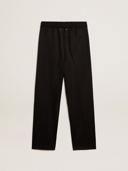 Men’s joggers in black wool - Golden Goose Men
