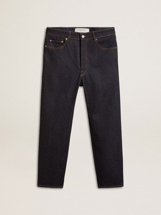 Men’s dark blue jeans in one-wash denim - Golden Goose Men