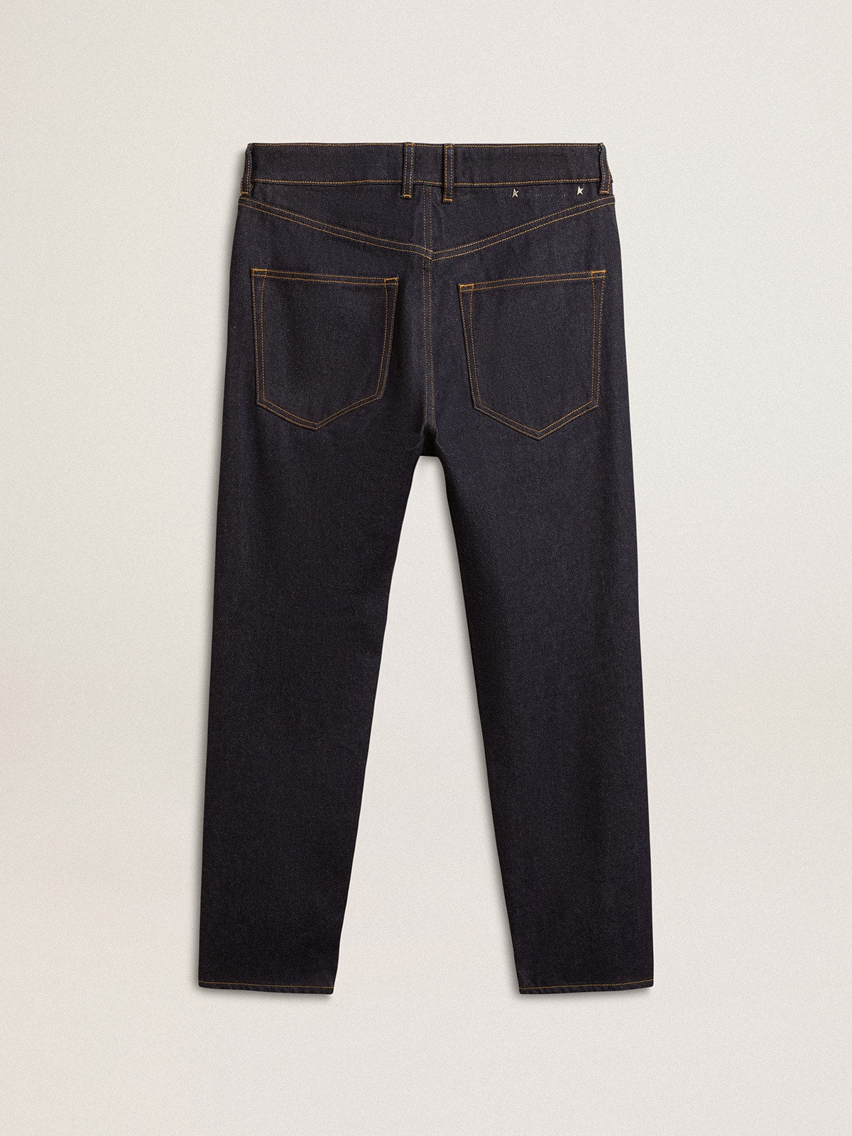 Men’s dark blue jeans in one-wash denim - Golden Goose Men