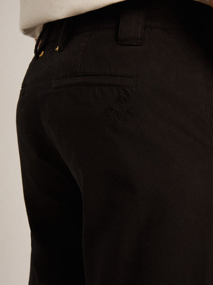 Men's black cotton chinos - Golden Goose Men