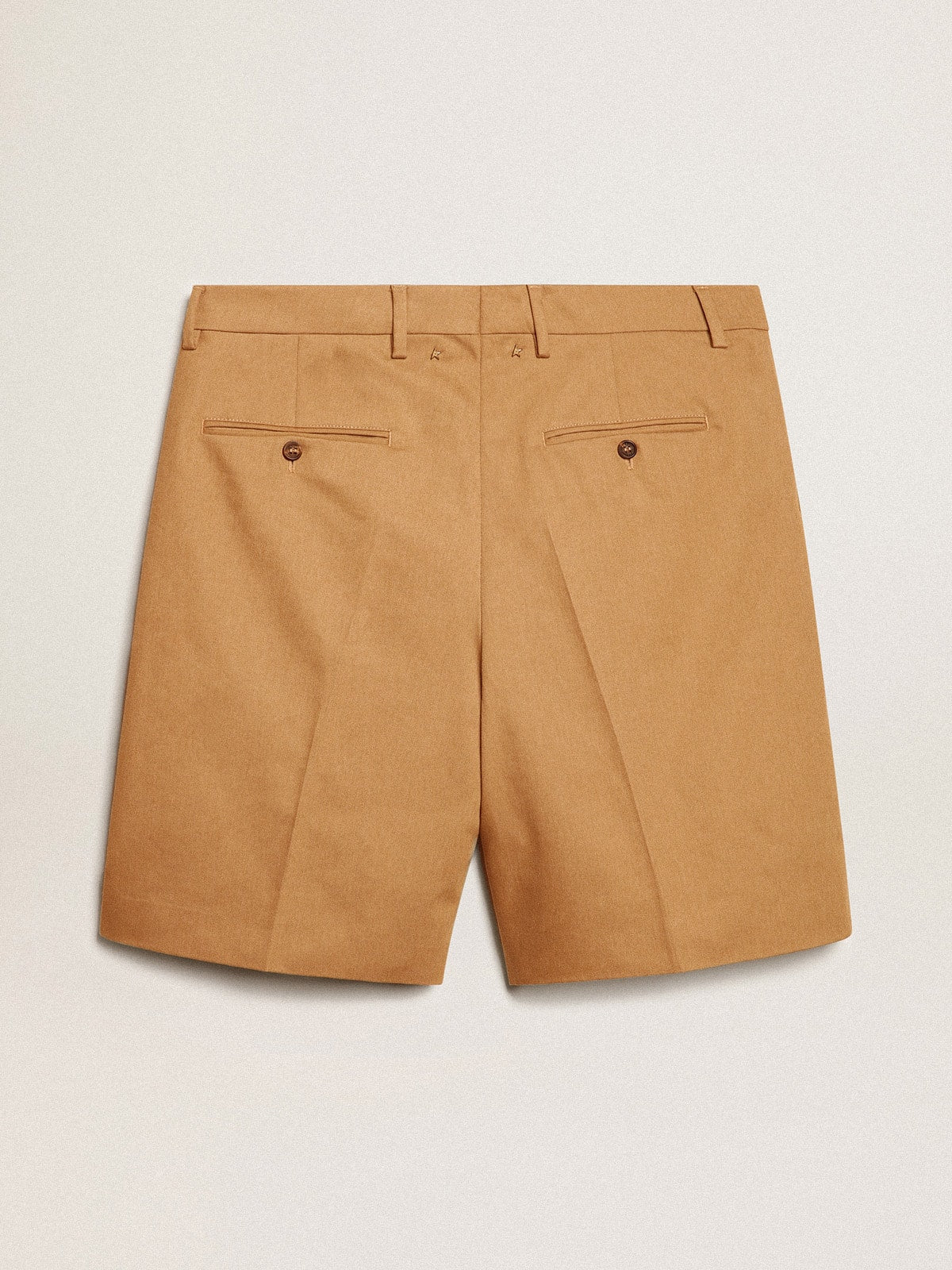Men's Bermuda shorts in beige cotton - Golden Goose Men