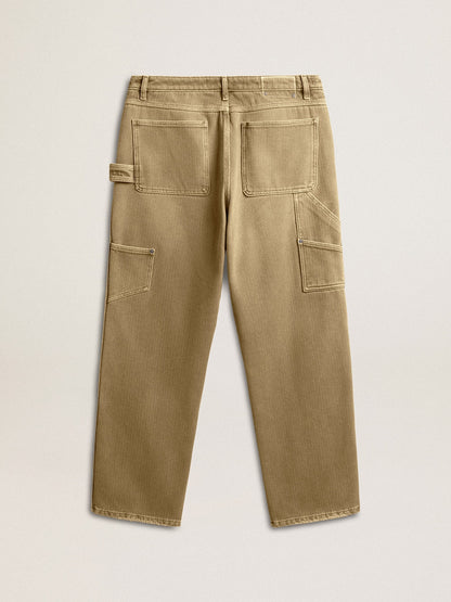Men's distressed-effect cotton pants - Golden Goose Men