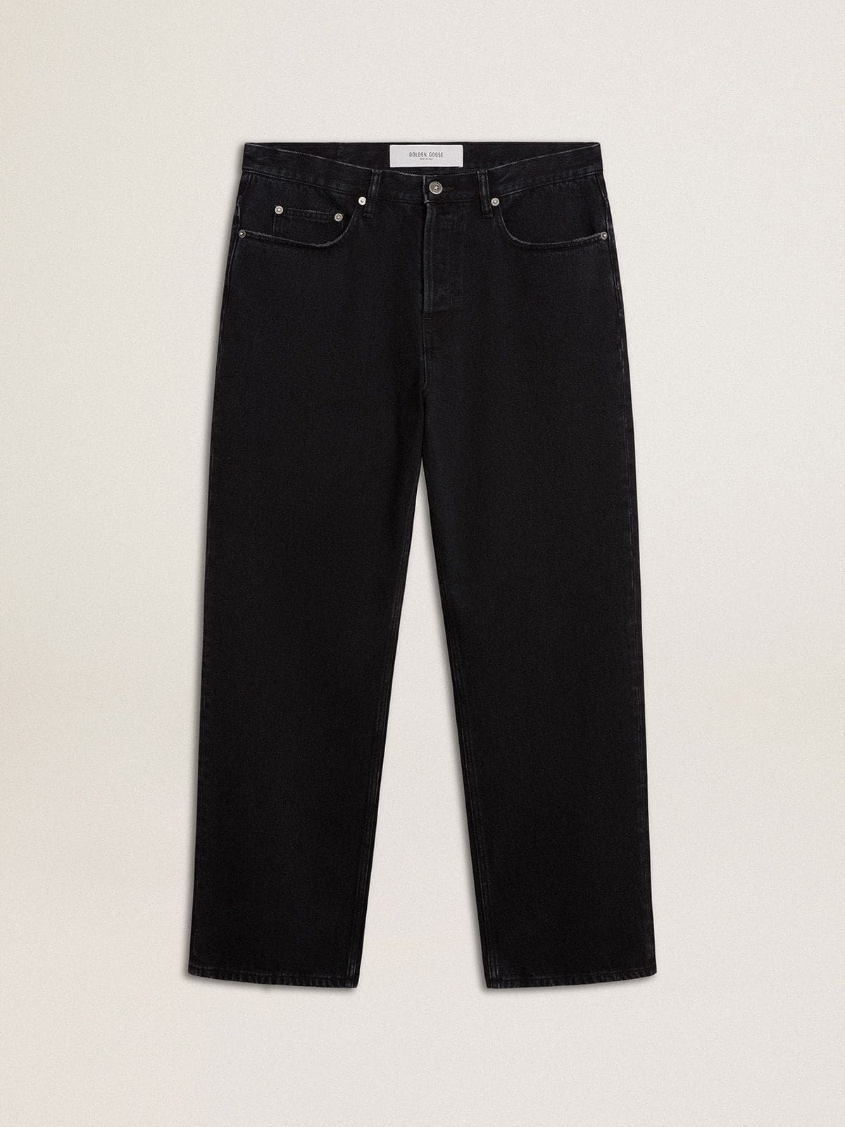 Men's black one-wash jeans - Golden Goose Men
