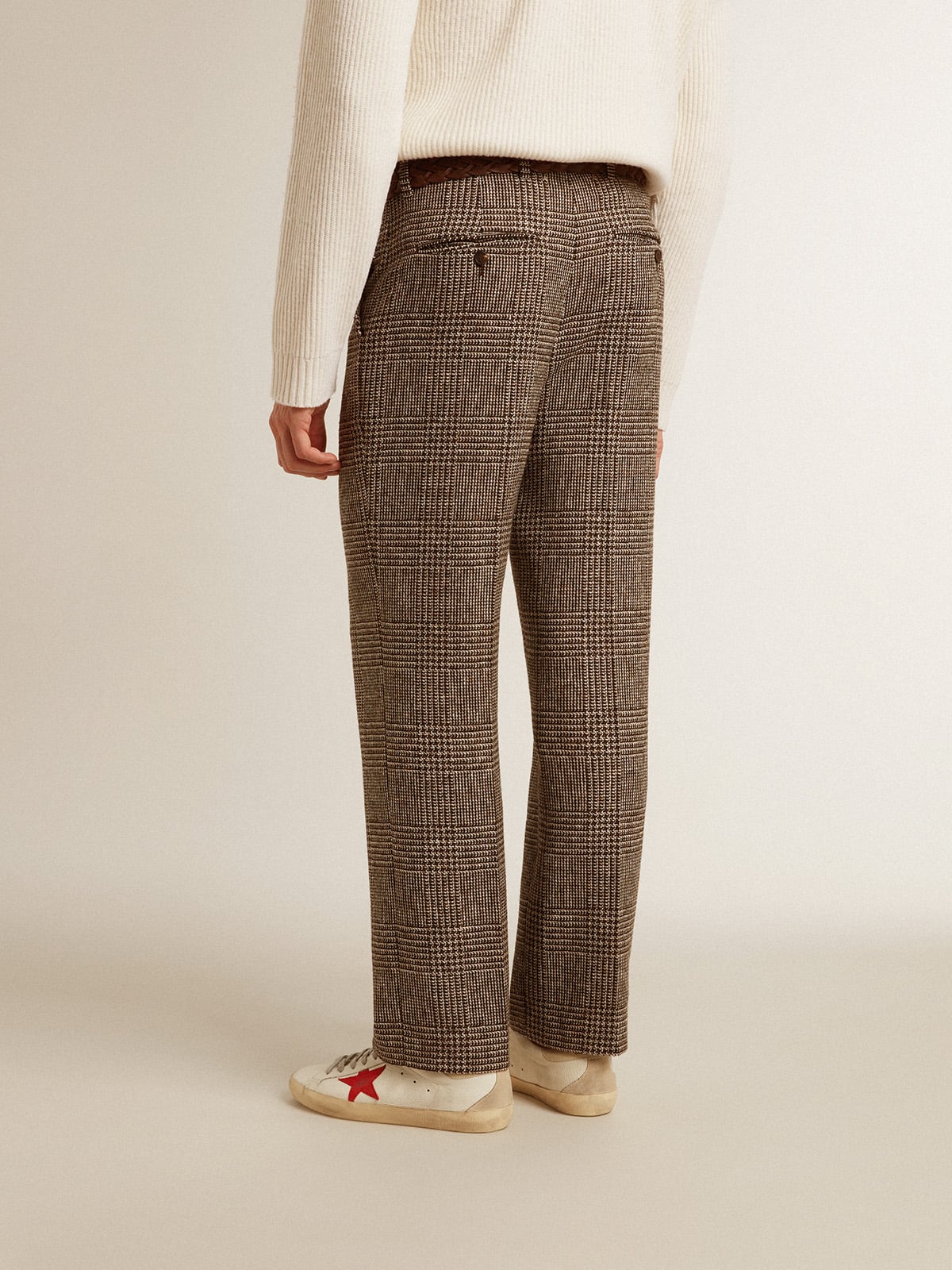 Men's soft houndstooth pants - Golden Goose Men