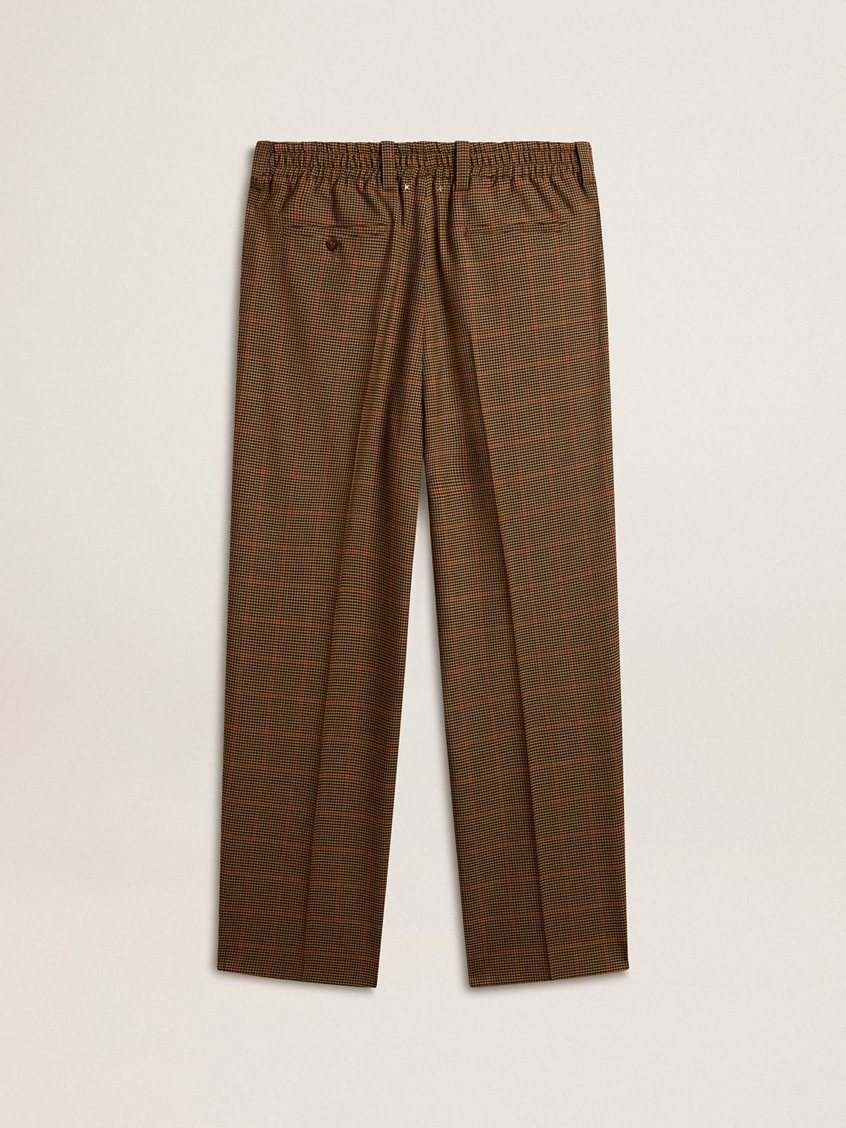Men's pants in three-colored houndstooth - Golden Goose Men