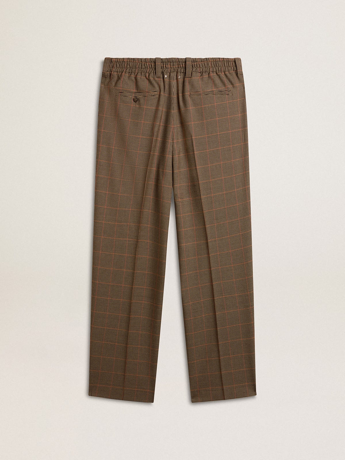 Men's pants in three-colored houndstooth - Golden Goose Men