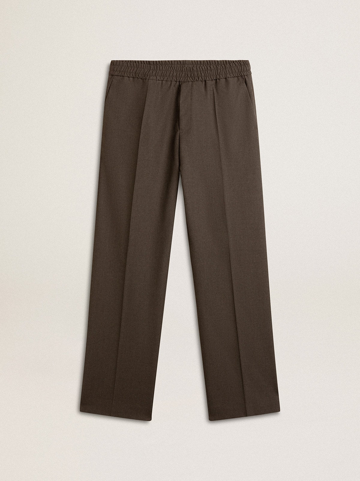 Men's soft pants in anthracite gray wool - Golden Goose Men