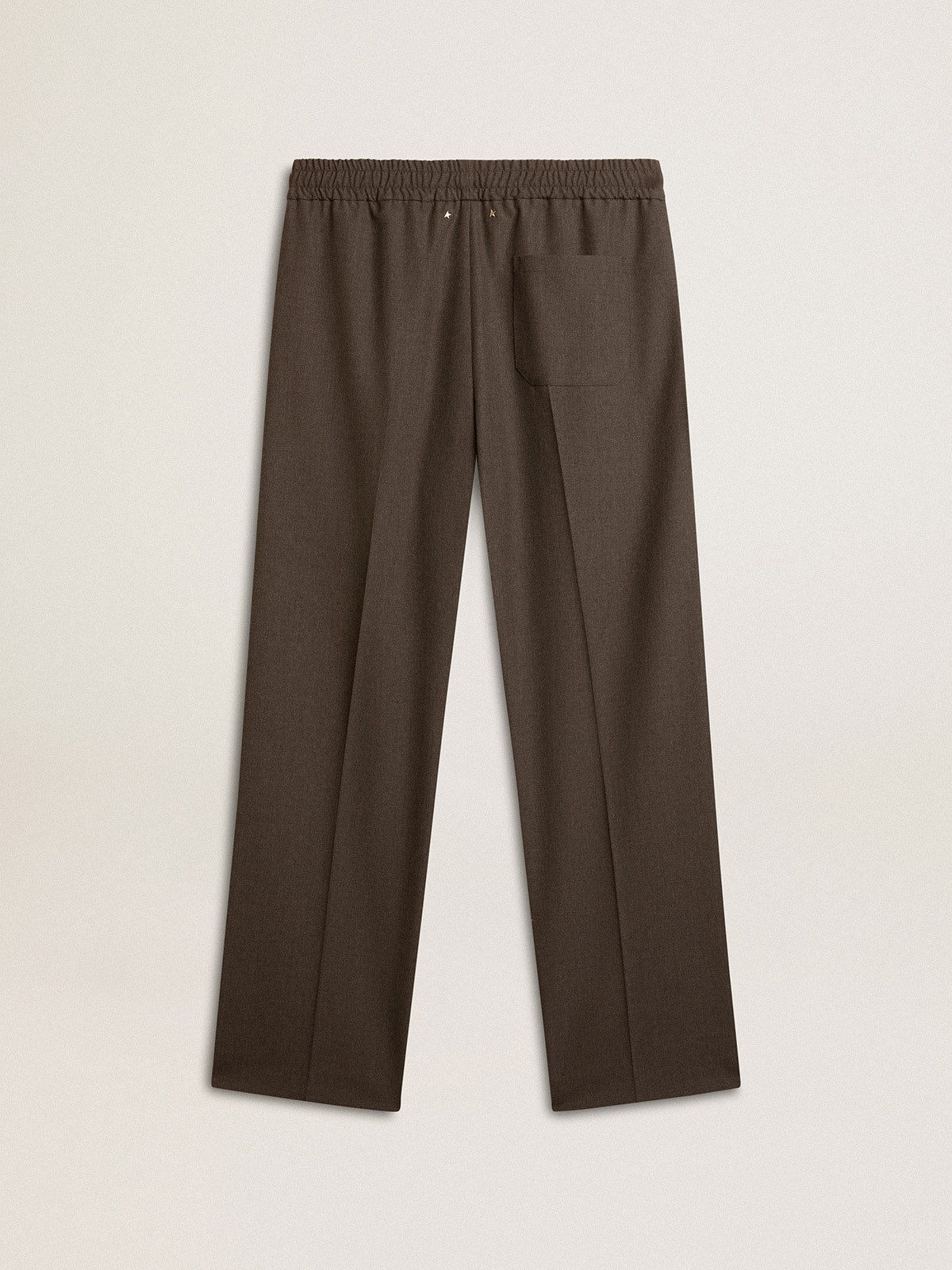 Men's soft pants in anthracite gray wool - Golden Goose Men