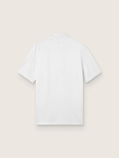 Men's white sports zipped polo shirt - Golden Goose Men