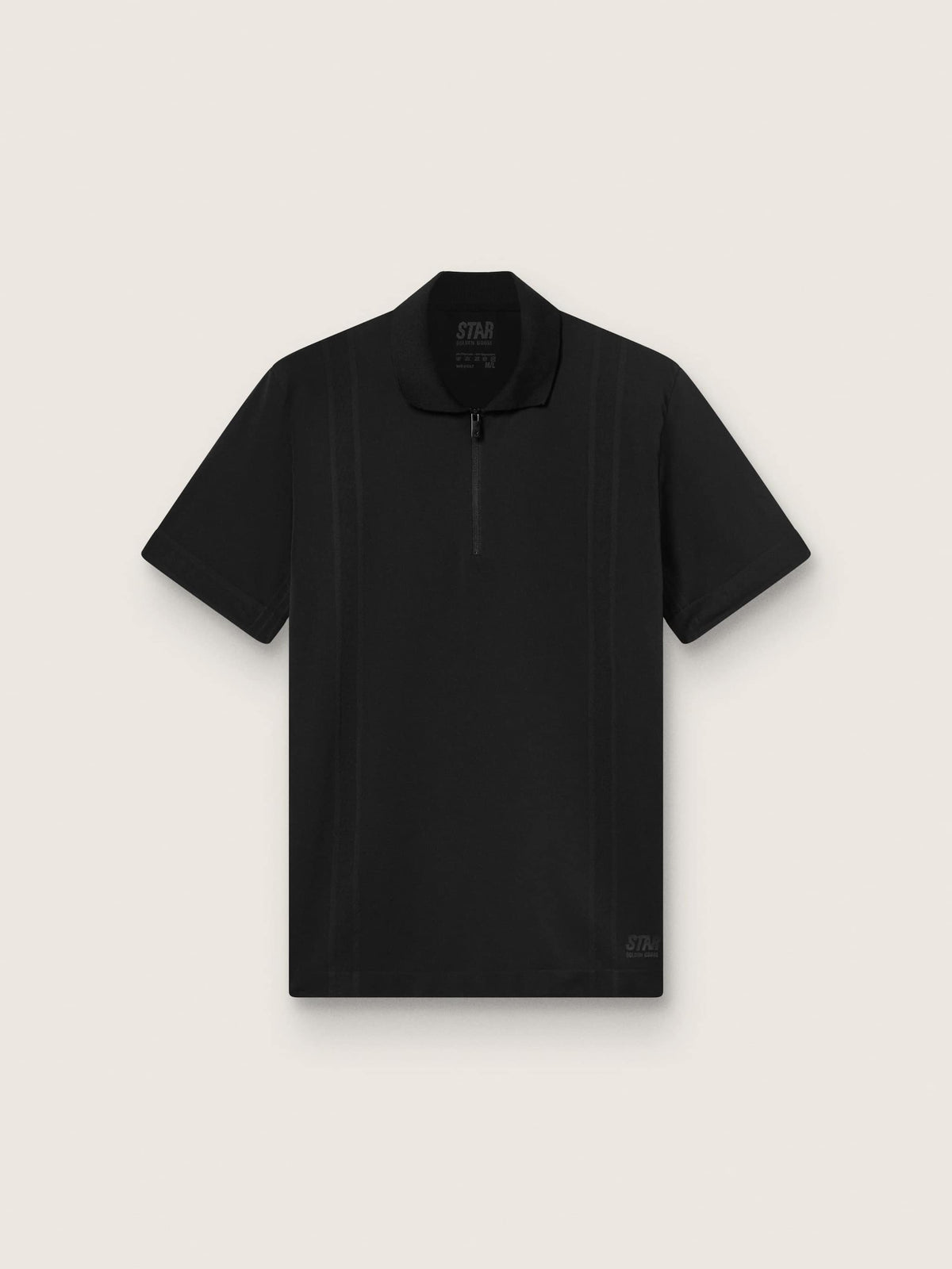 Men's black sports zipped polo shirt - Golden Goose Men