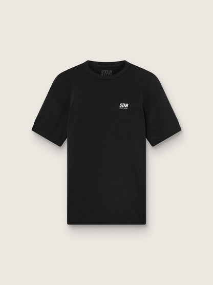 Men's black sports T-shirt with print on the back - Golden Goose Men