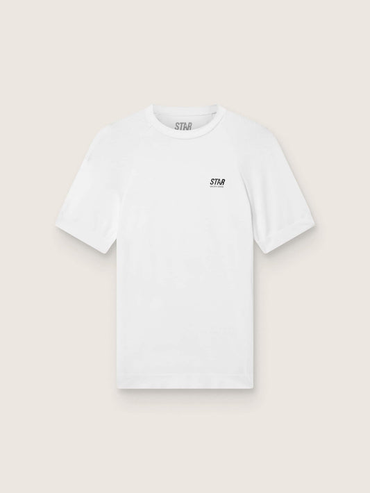 Men's slim-fit white sports T-shirt - Golden Goose Men