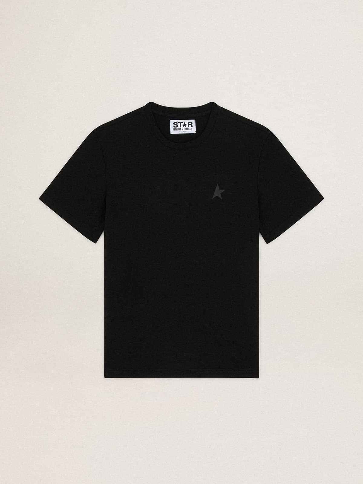 Black Star Collection T-shirt with tone-on-tone star on the front - Golden Goose Men