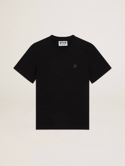 Black Star Collection T-shirt with tone-on-tone star on the front - Golden Goose Men