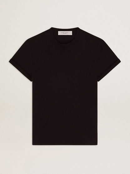 Golden Collection distressed T-shirt in vintage black - Golden Goose Men