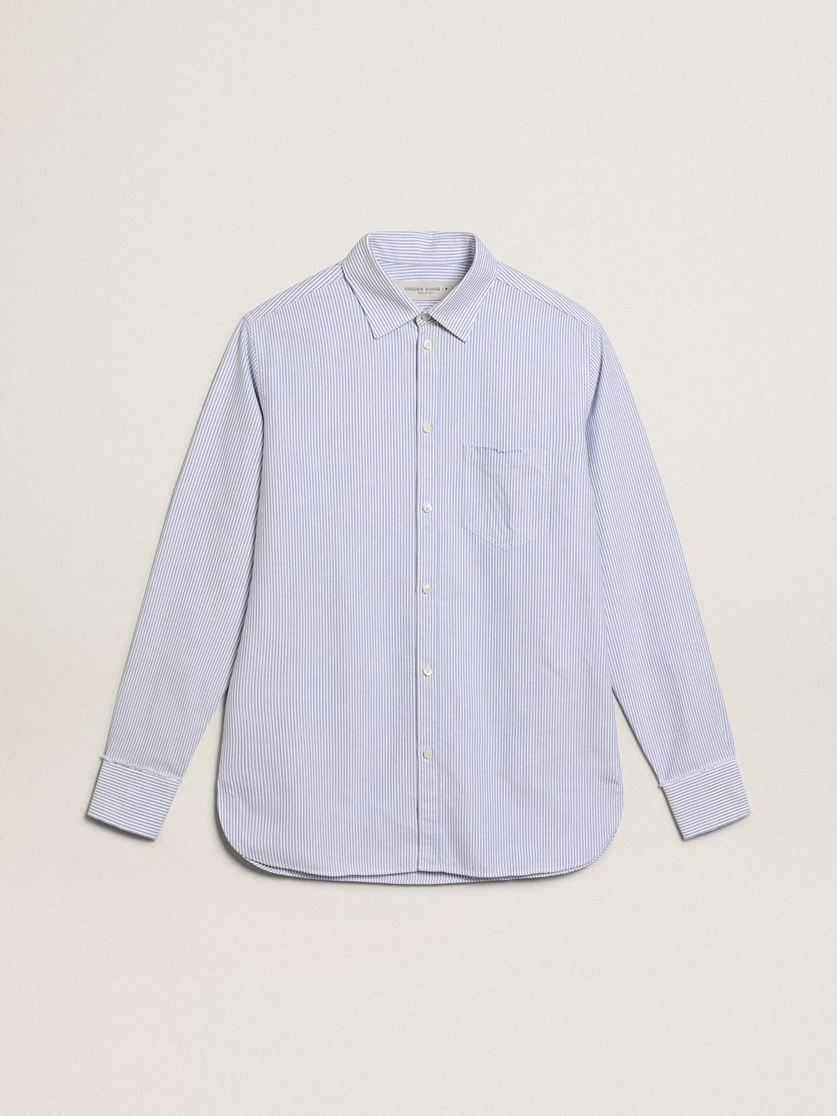 Men's shirt with narrow stripes - Golden Goose Men