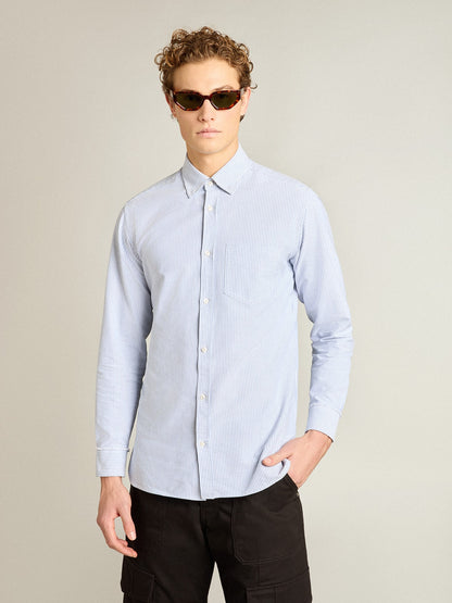 Men's shirt with narrow stripes - Golden Goose Men
