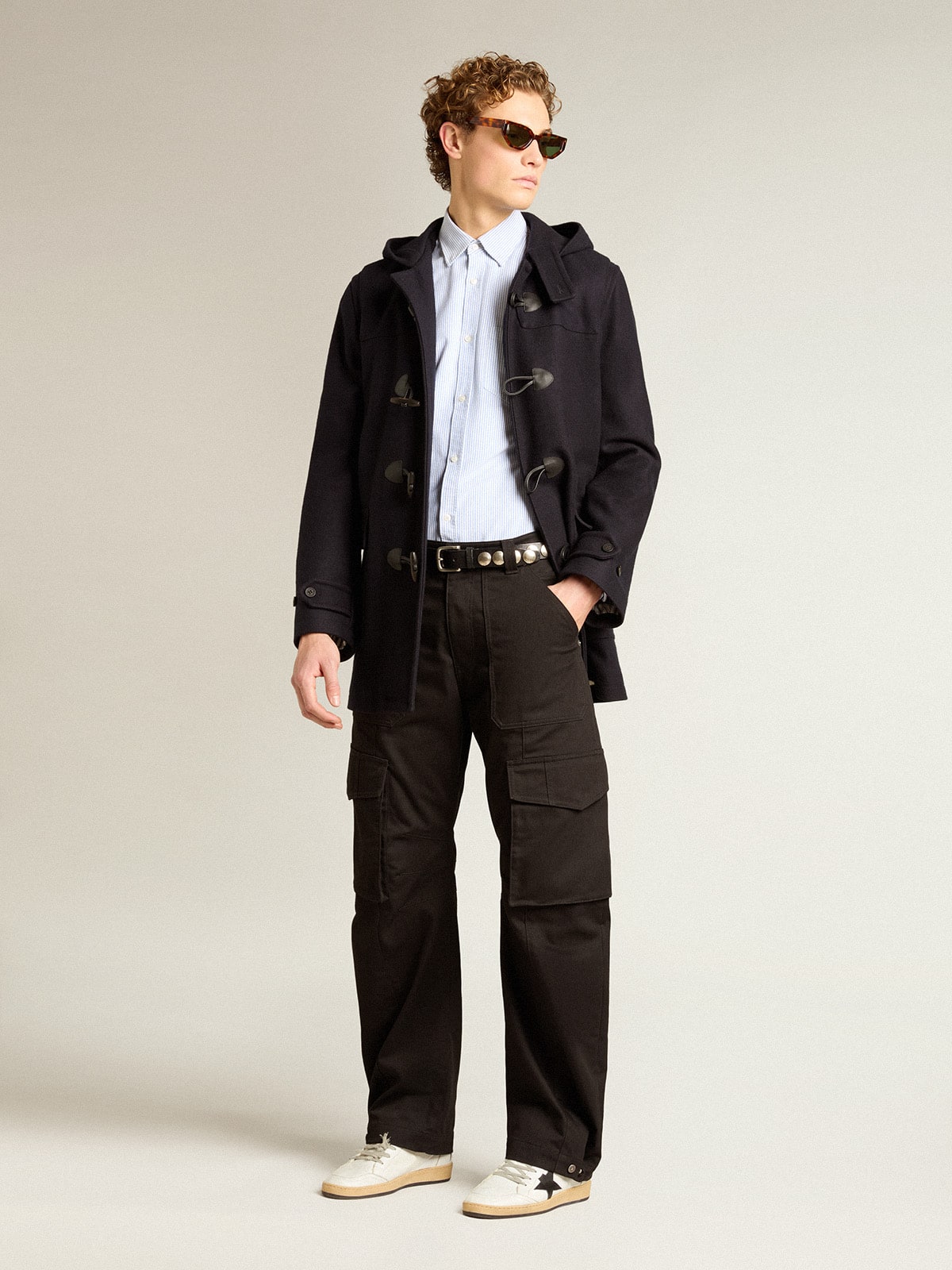 Men's shirt with narrow stripes - Golden Goose Men