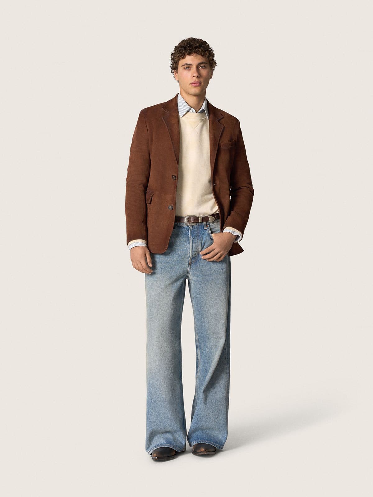 Men's shirt with narrow stripes - Golden Goose Men