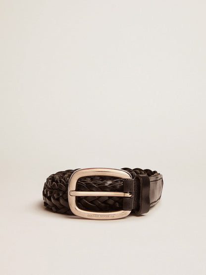 Men's black leather belt | Golden Goose - Golden Goose Men