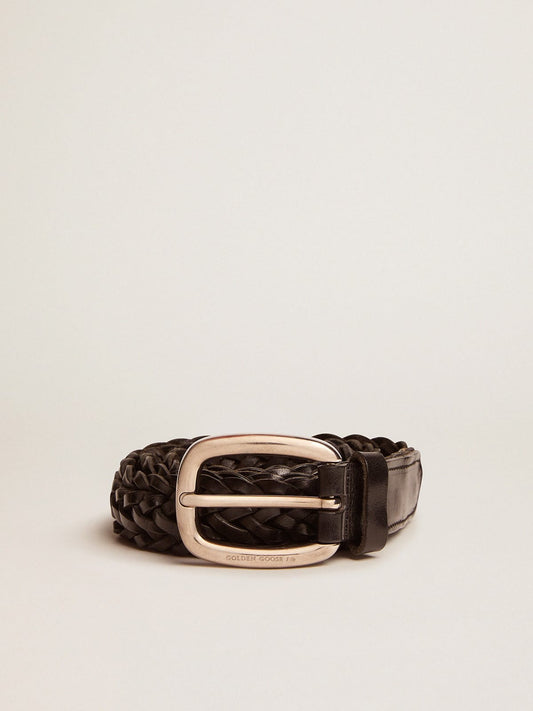 Men's black leather belt | Golden Goose - Golden Goose Men