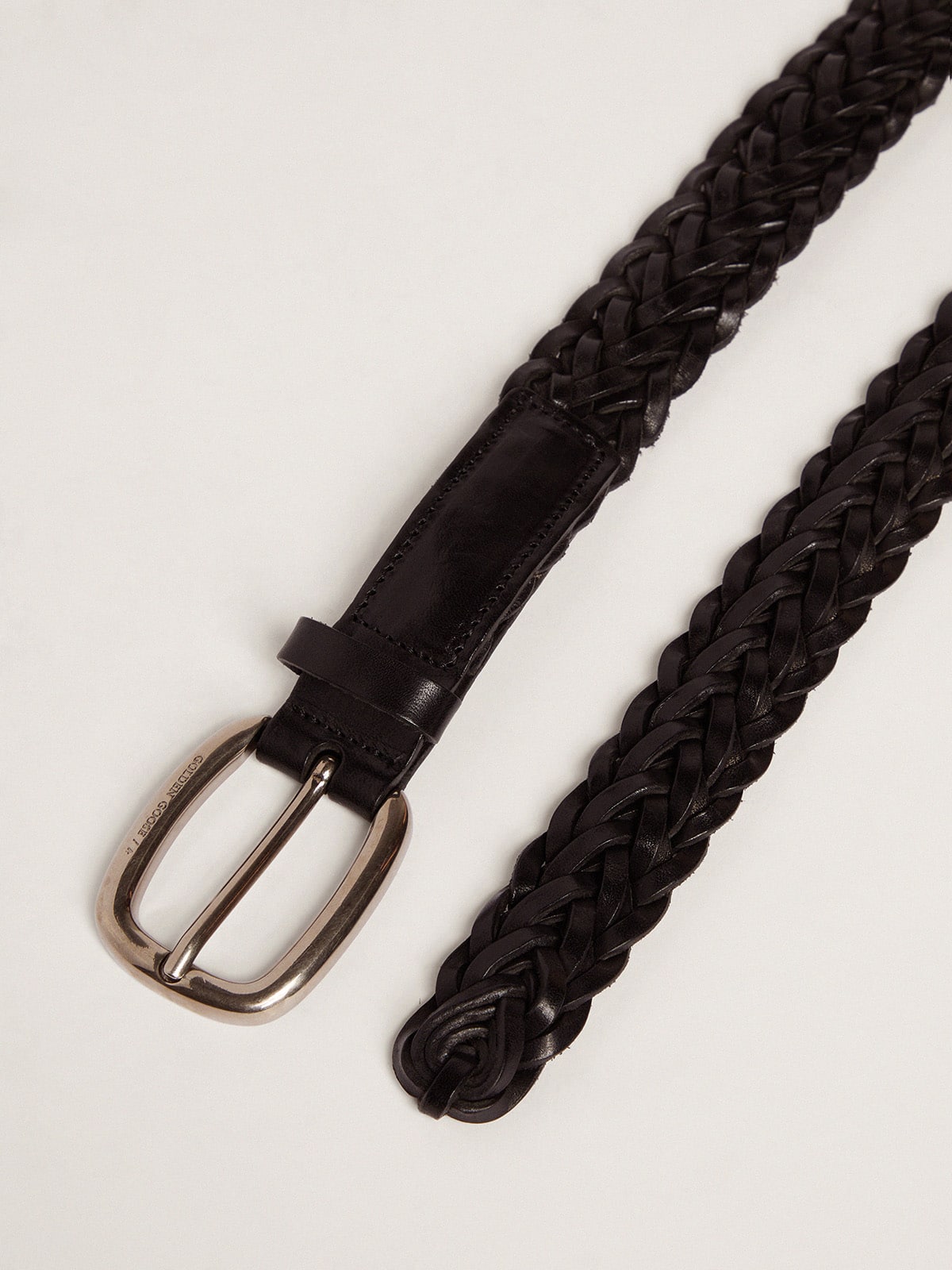 Men's black leather belt | Golden Goose - Golden Goose Men