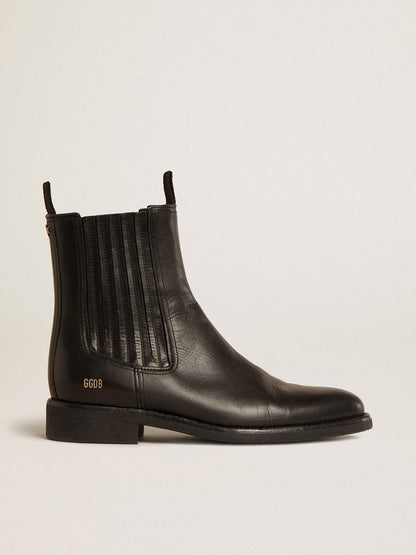 Men’s Chelsea boots in black leather - Golden Goose Men