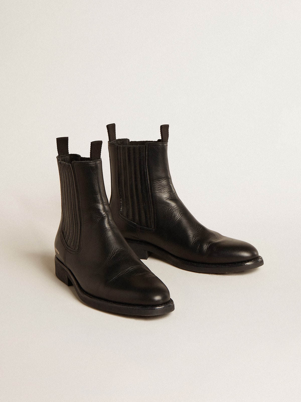 Men’s Chelsea boots in black leather - Golden Goose Men