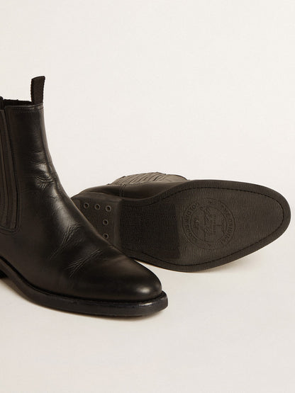Men’s Chelsea boots in black leather - Golden Goose Men