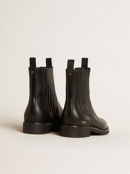 Men’s Chelsea boots in black leather - Golden Goose Men