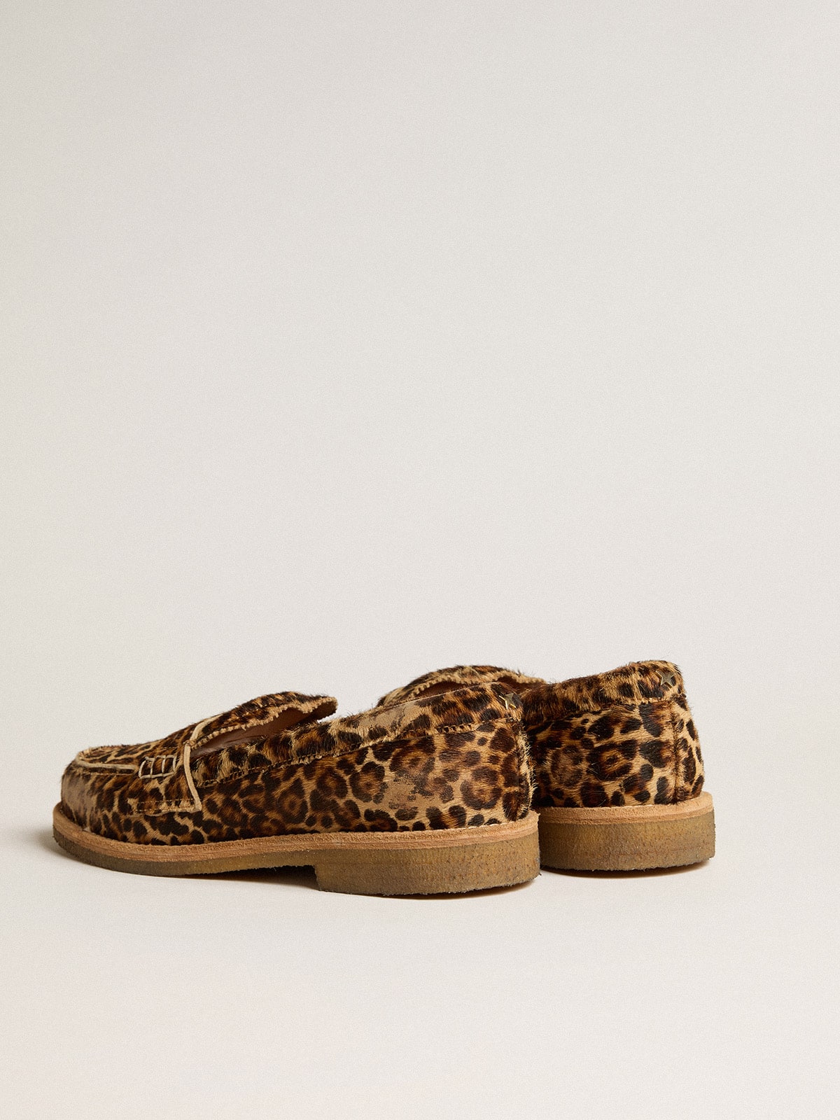 Men's Jerry loafers in leopard-print pony skin - Golden Goose Men
