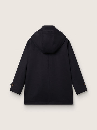 Boys’ dark blue hooded duffle coat - Golden Goose Kids
