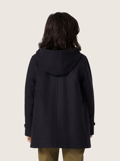 Boys’ dark blue hooded duffle coat - Golden Goose Kids
