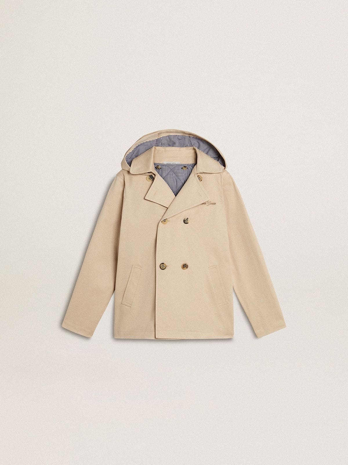 Kids’ trench jacket with removable inner gilet - Golden Goose Kids