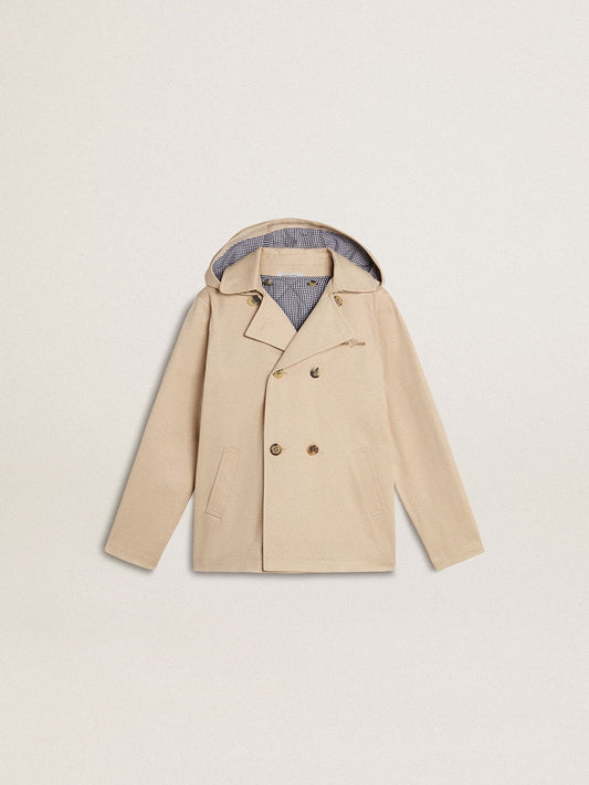 Kids’ trench jacket with removable inner gilet - Golden Goose Kids