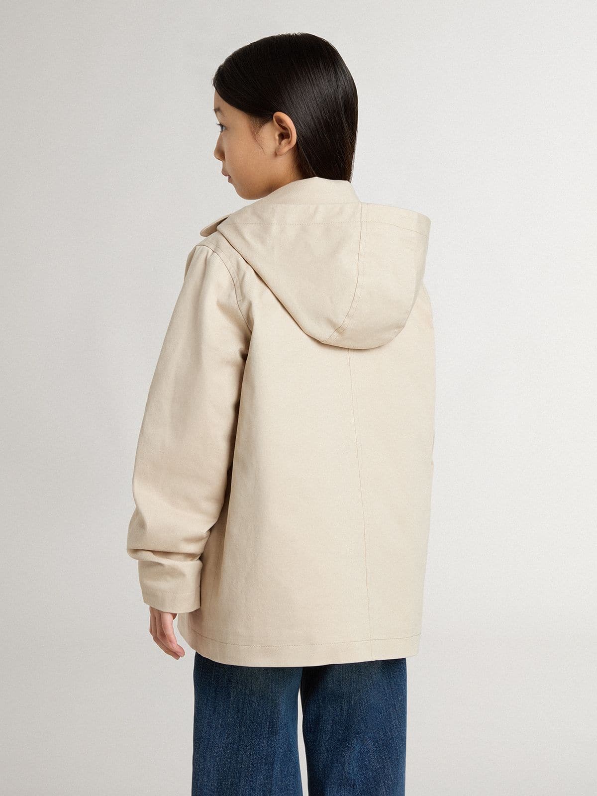 Kids’ trench jacket with removable inner gilet - Golden Goose Kids