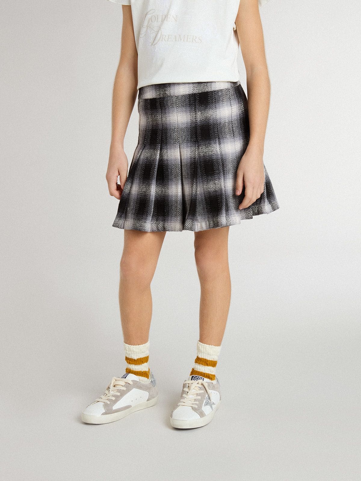 Girls' cotton pleated skirt - Golden Goose Kids