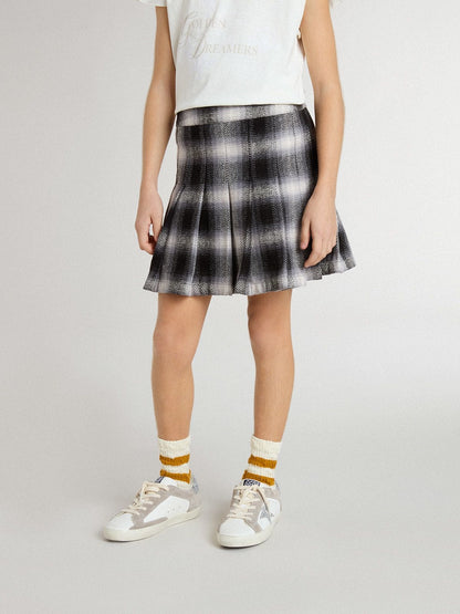 Girls' cotton pleated skirt - Golden Goose Kids