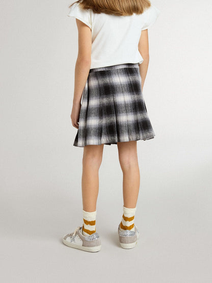 Girls' cotton pleated skirt - Golden Goose Kids