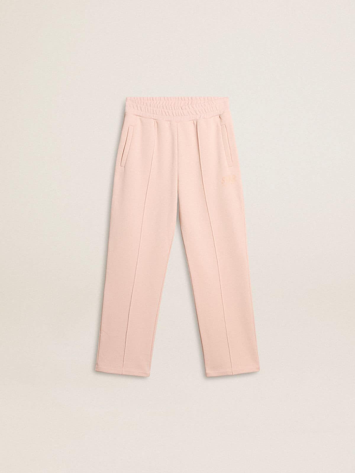Girls’ pink joggers with print - Golden Goose Kids
